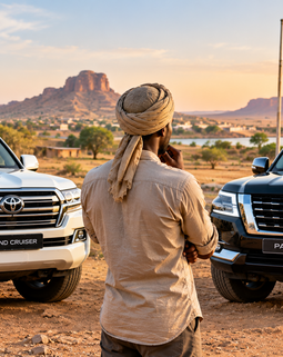 Thumb land cruiser vs patrol in chad